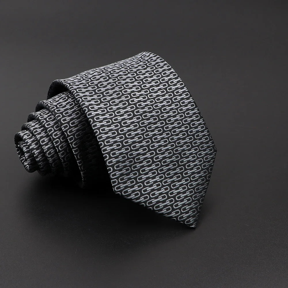 Crompton - Silver Micro Dot Tie