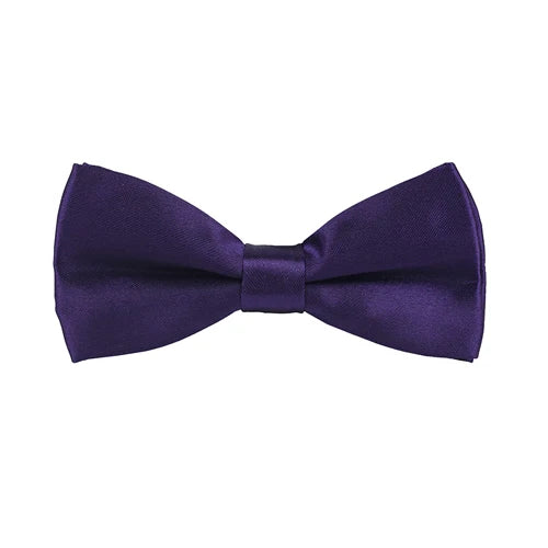 Talisman Bow Tie - Midnight Purple Solid Bow Tie