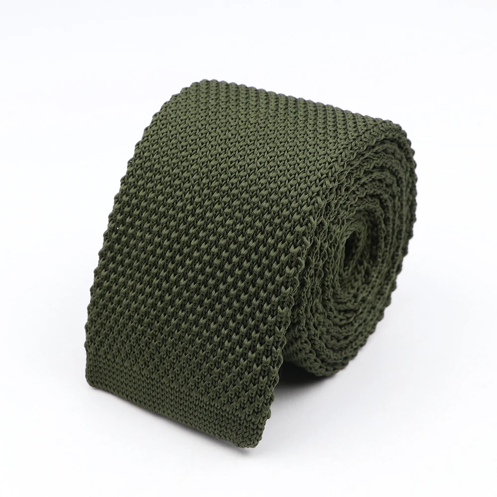 Marlowe - Dark Olive Knitted Tie