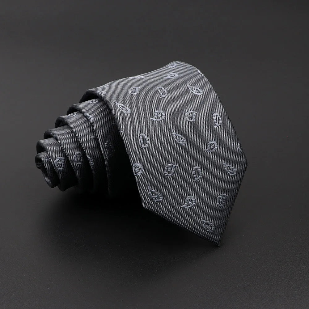 Ogden - Grey Paisley Tie