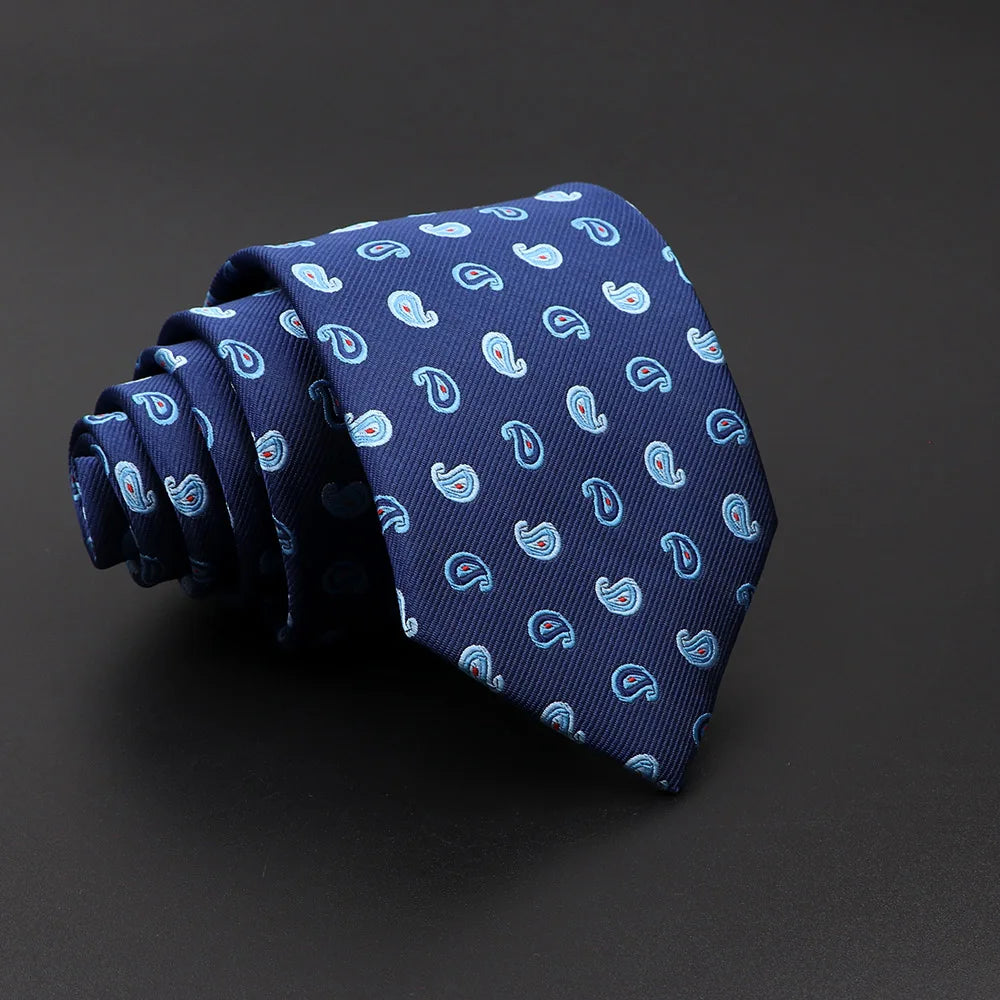 Ramsden - Blue Teardrop Paisley Tie
