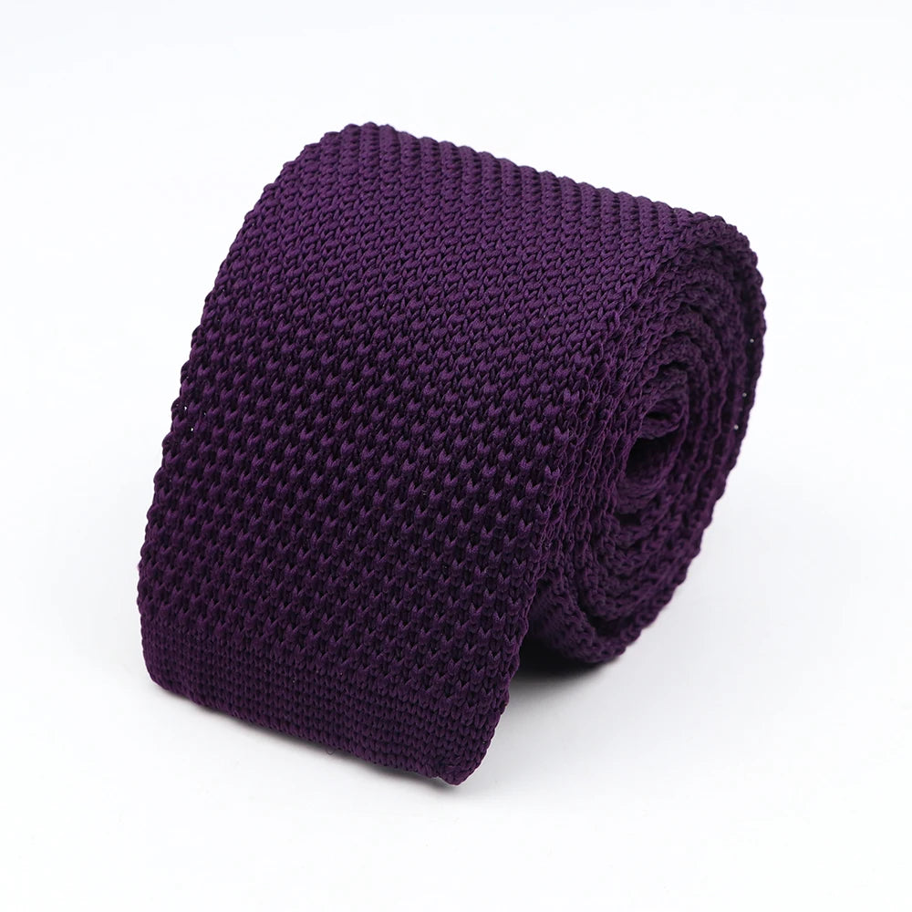 Oakhurst - Plum Knitted Tie