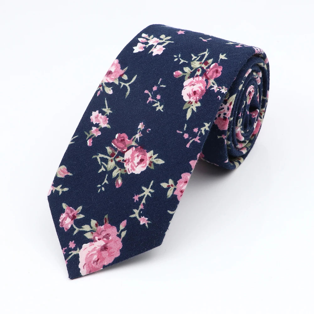 Kincaid - Navy Petite Blossom Tie