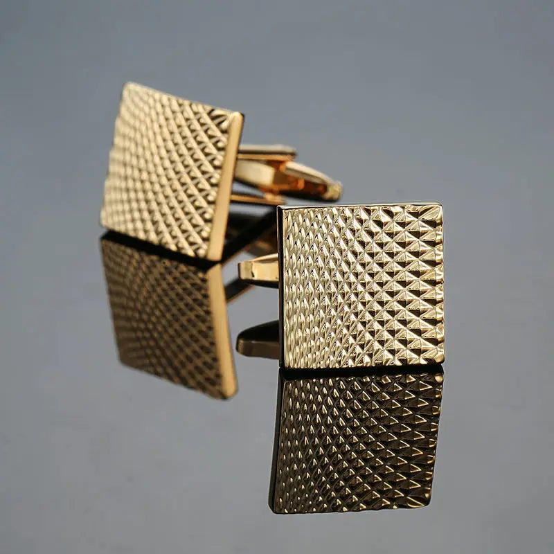 Golden Diamond Mesh cufflinks