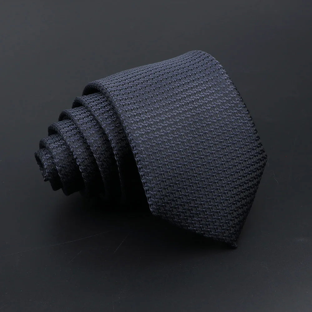 Melun - Classic Midnight Textured Necktie