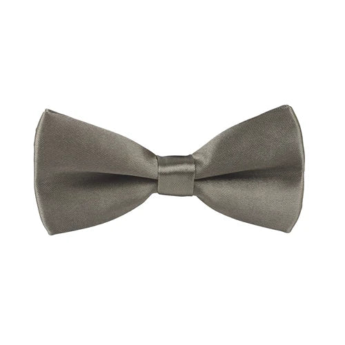 Talisman Bow Tie - Ash Grey Solid Bow Tie