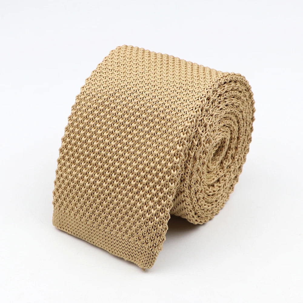 Loxley - Camel Knitted Tie