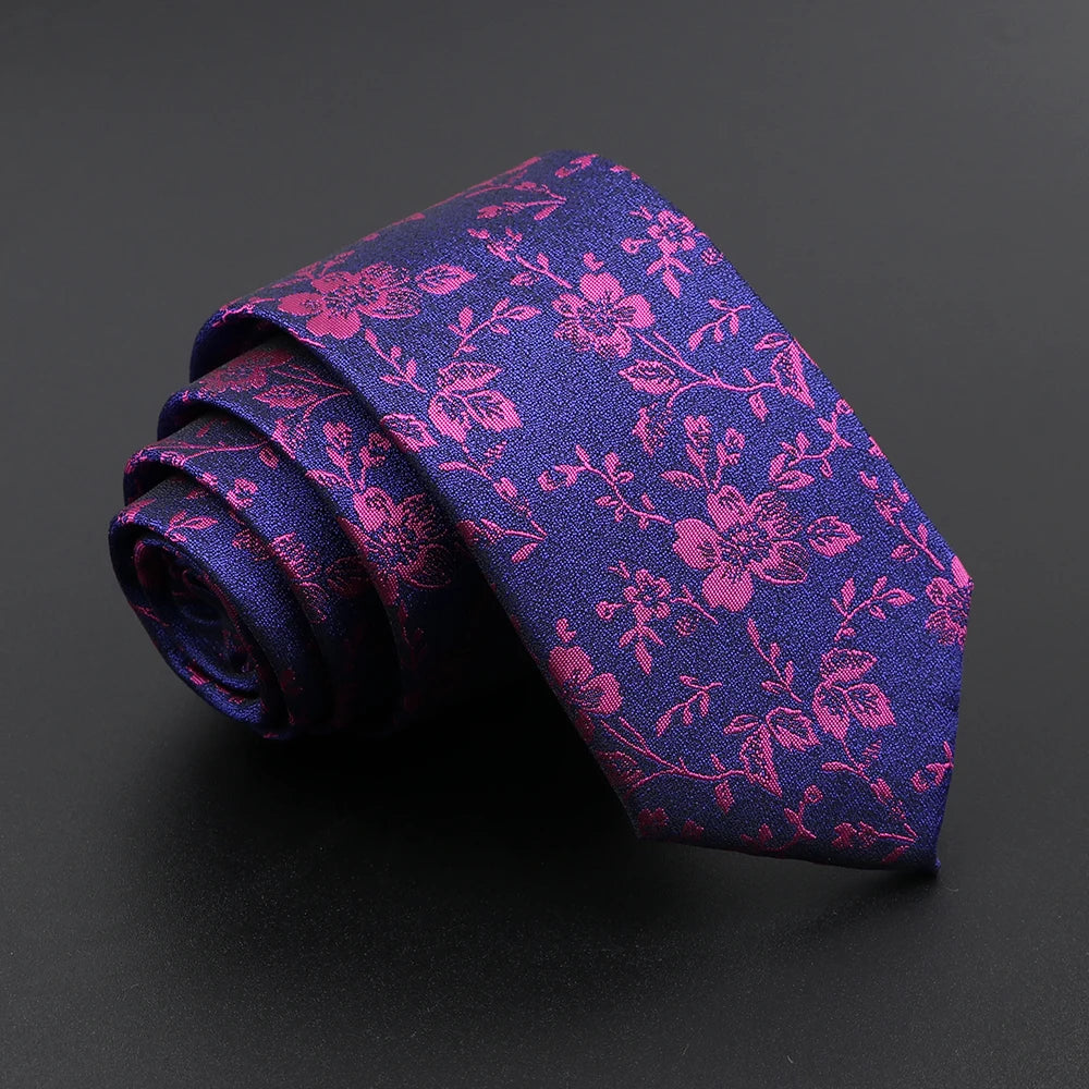 Saxmundham - Violet Pink Floral Tie