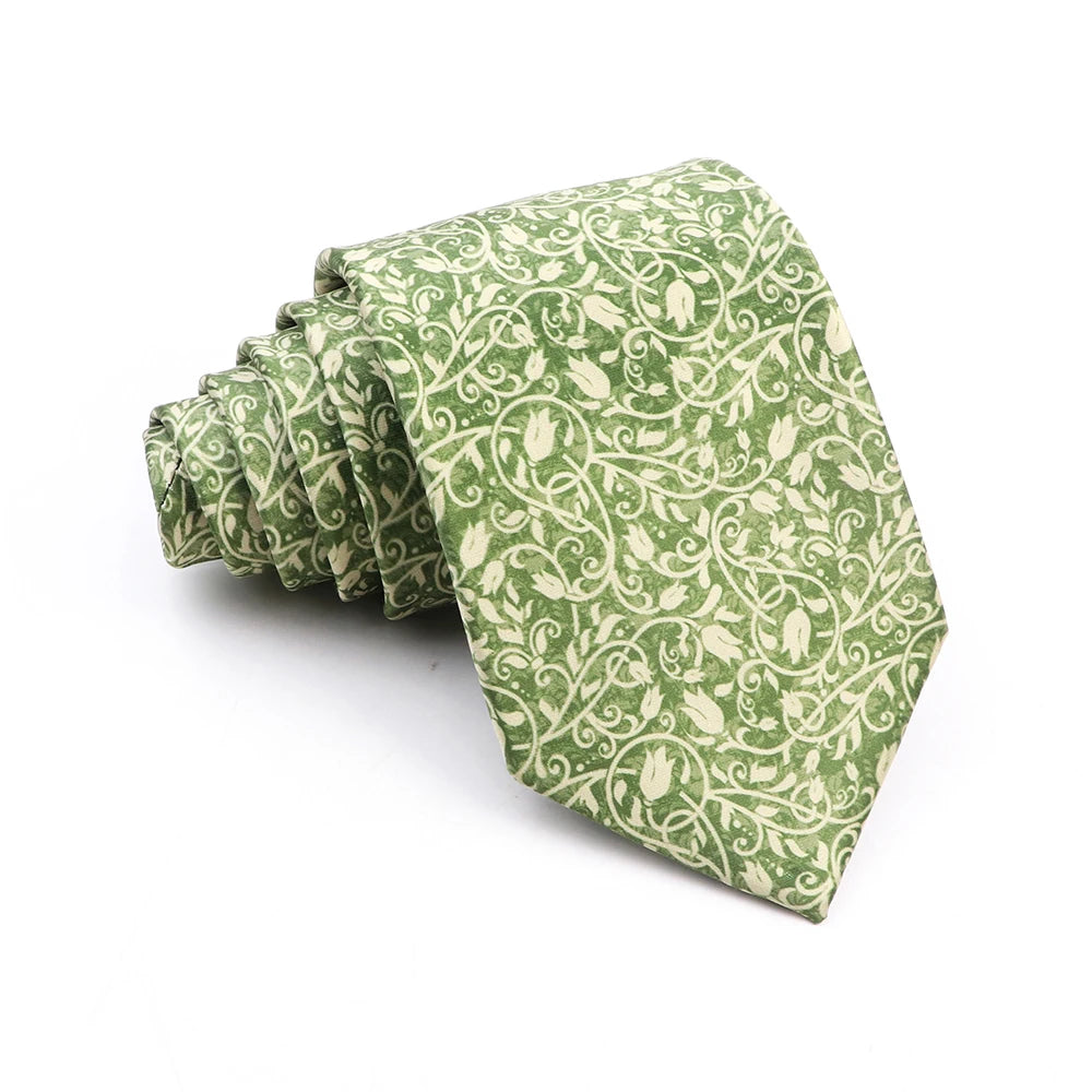 Pringle - Sage Vine Scroll Tie