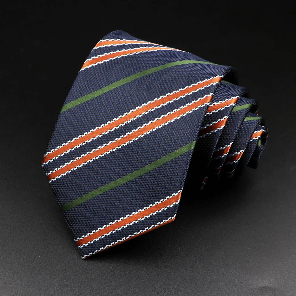 Almansa - Navy Heritage Stripe Tie