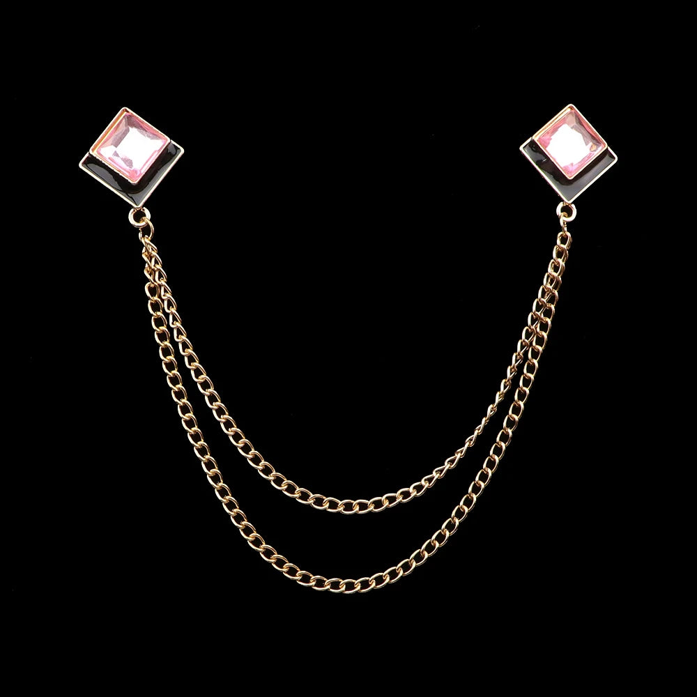 Talisman Brooch – Gilded Blush Duet