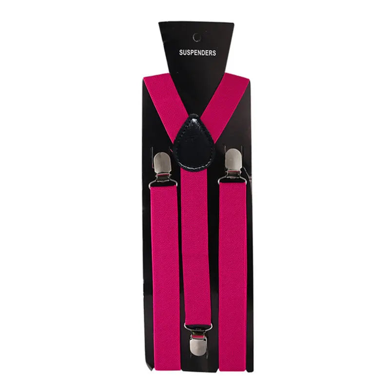 Magenta suspenders