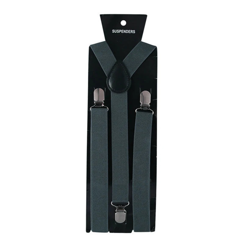 Charcoal Gray suspenders