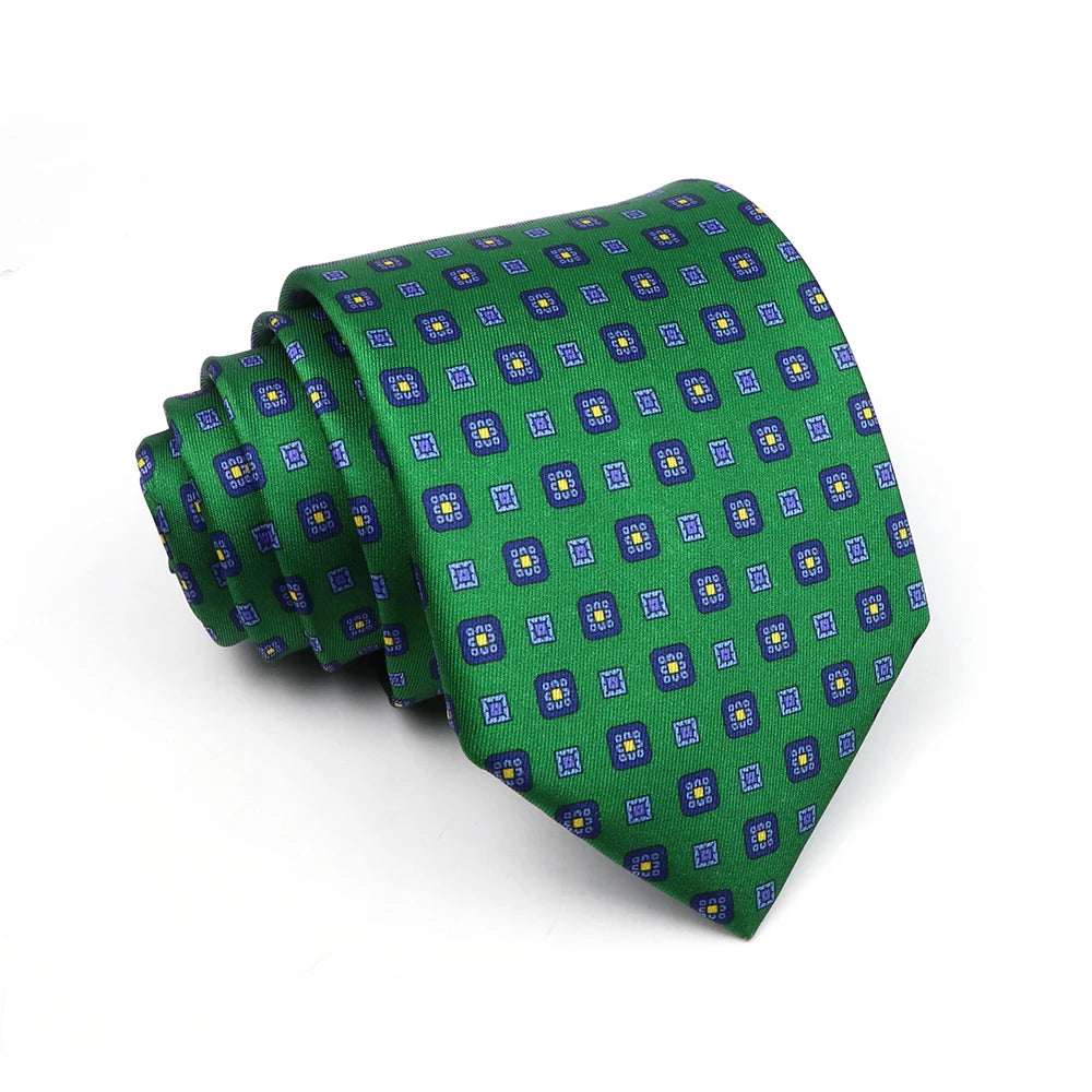 Ickenham - Green Floret Dot Tie