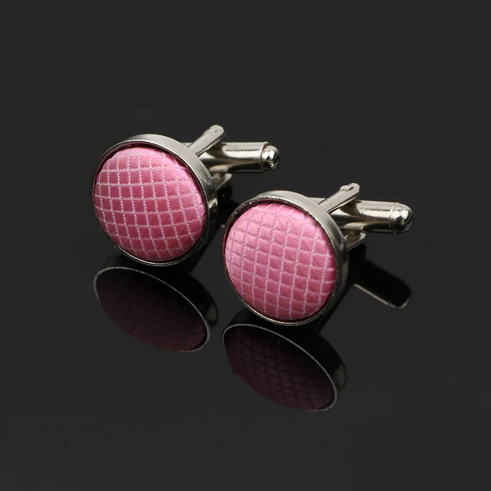 Talisman Cufflink - Rose Plaid