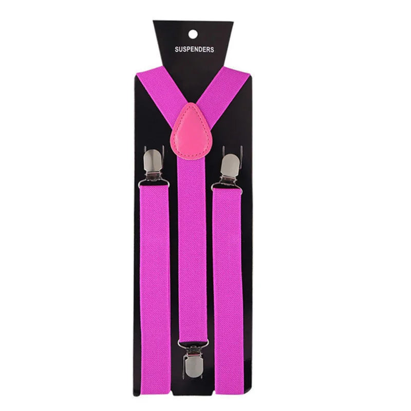 Fuchsia suspenders