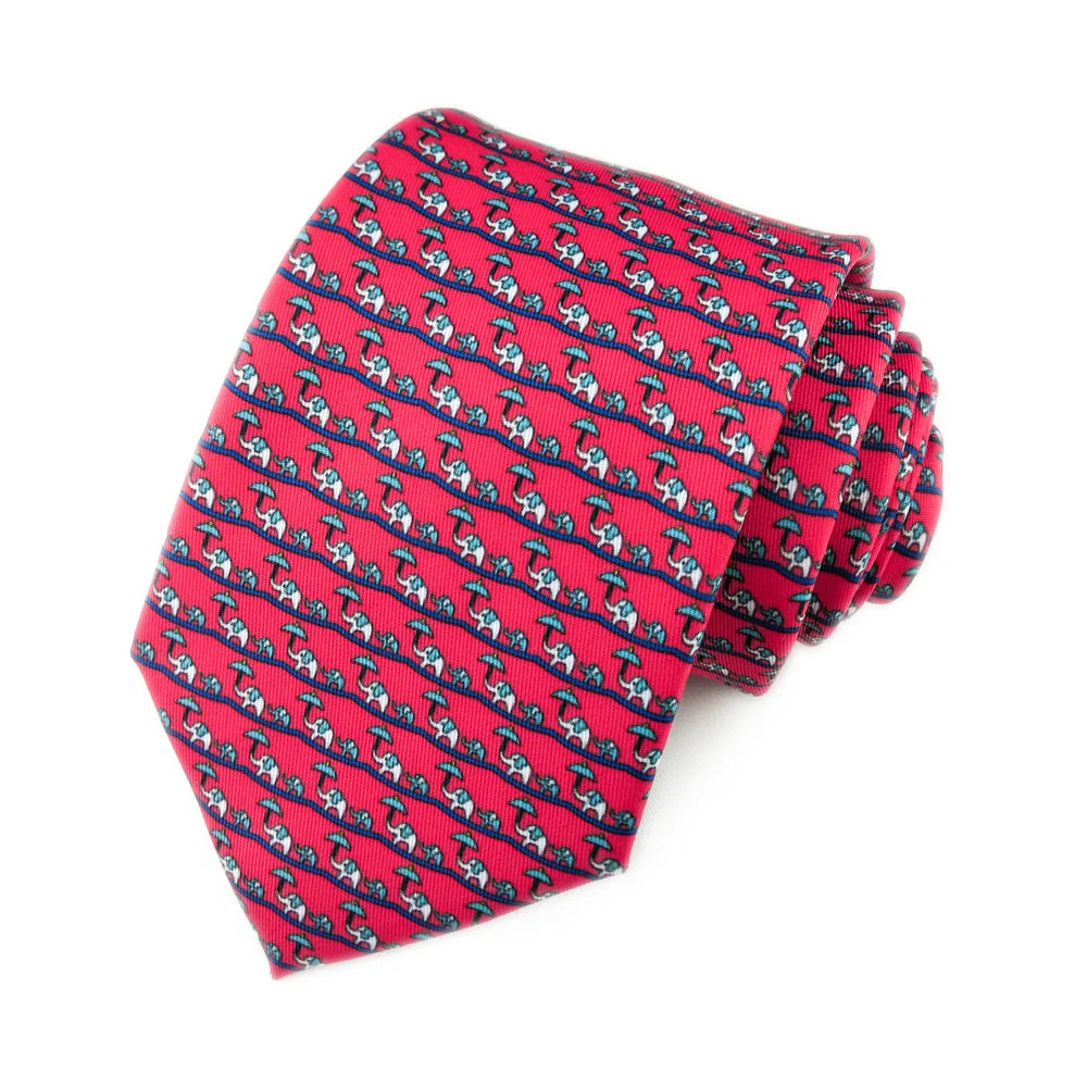 Eccleston - Magenta Elephant Tie