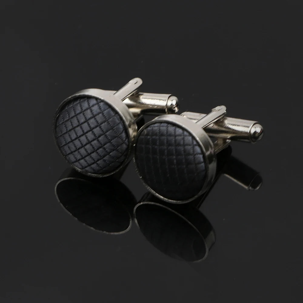 Talisman Cufflink - Grey Plaid