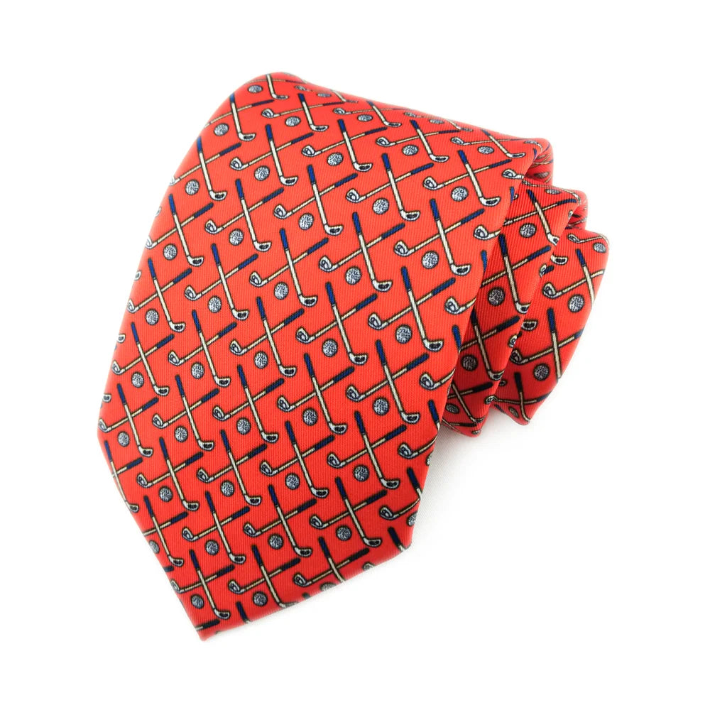 Catton - Orange Golf Wedges Tie
