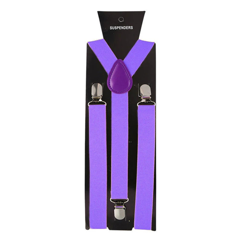 Lavender suspenders