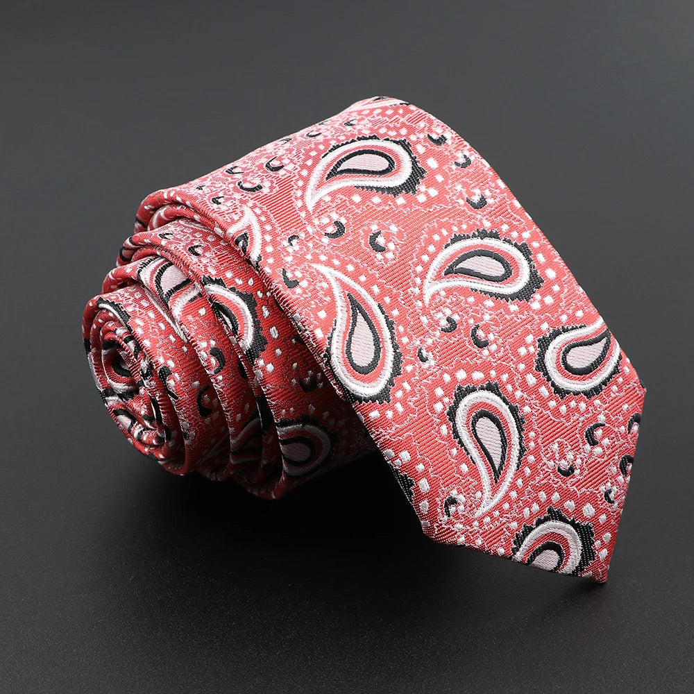Wexford - Coral Paisley Tie