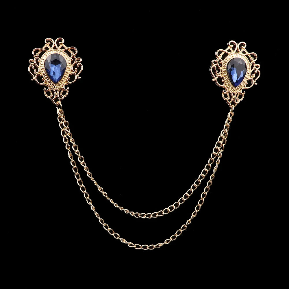 Talisman Brooch - Gold Midnight Filigree Heart