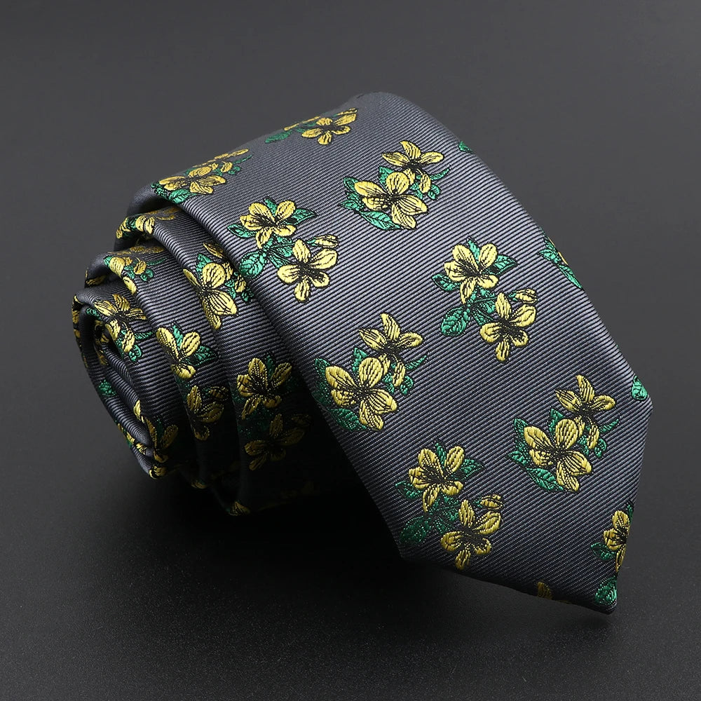 Roxwell - Olive Pink Floral Tie