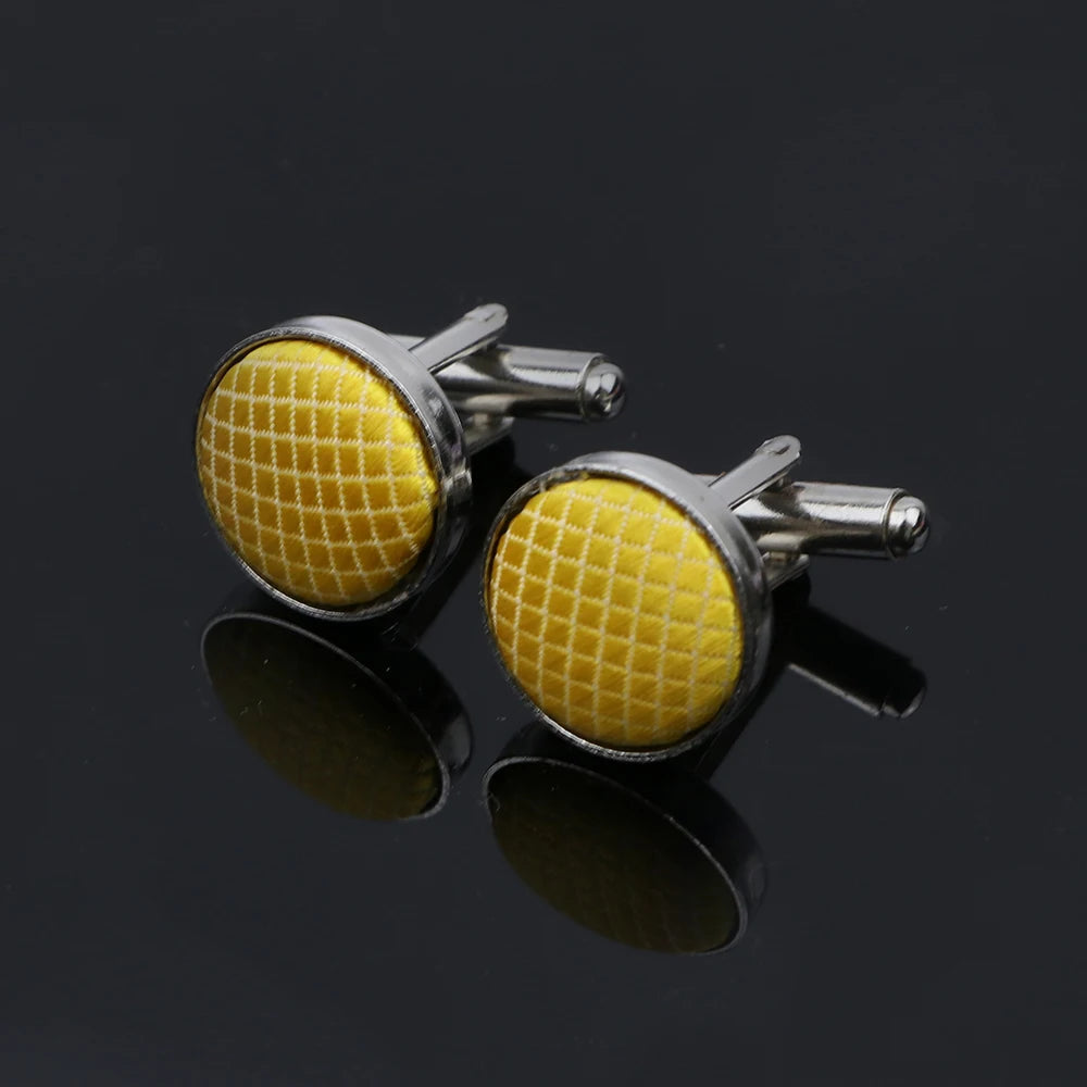 Talisman Cufflink - Yellow Plaid