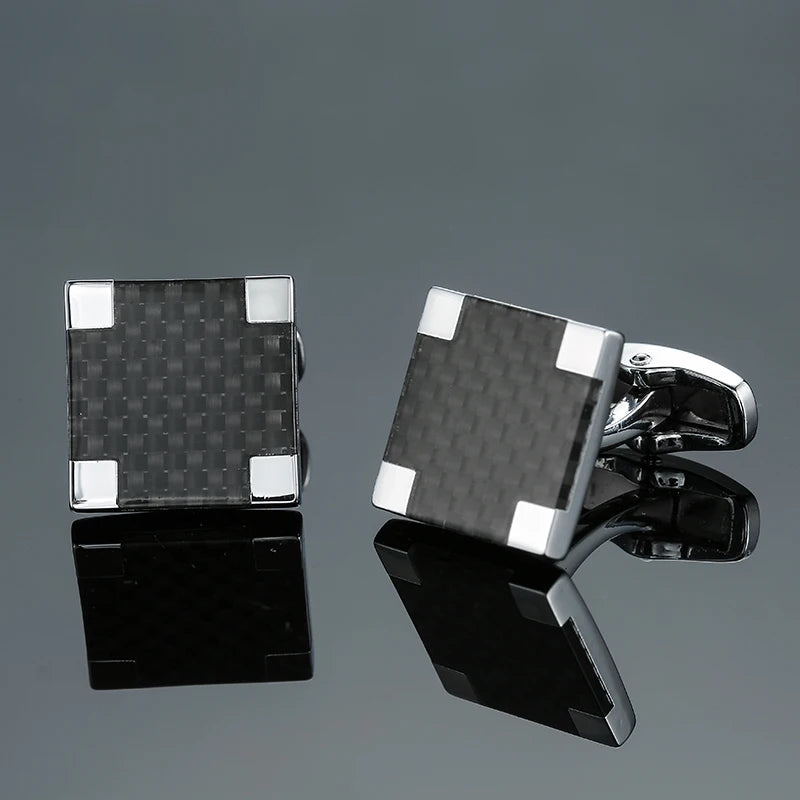 Talisman Cufflink – Midnight Carbon