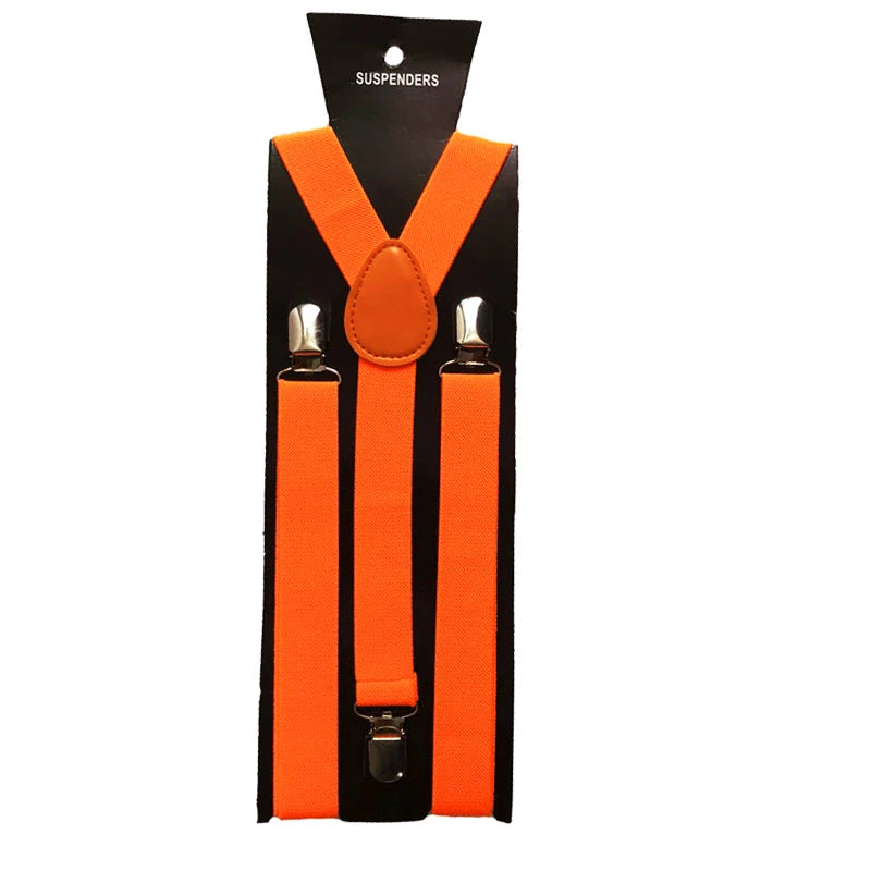 Orange suspenders