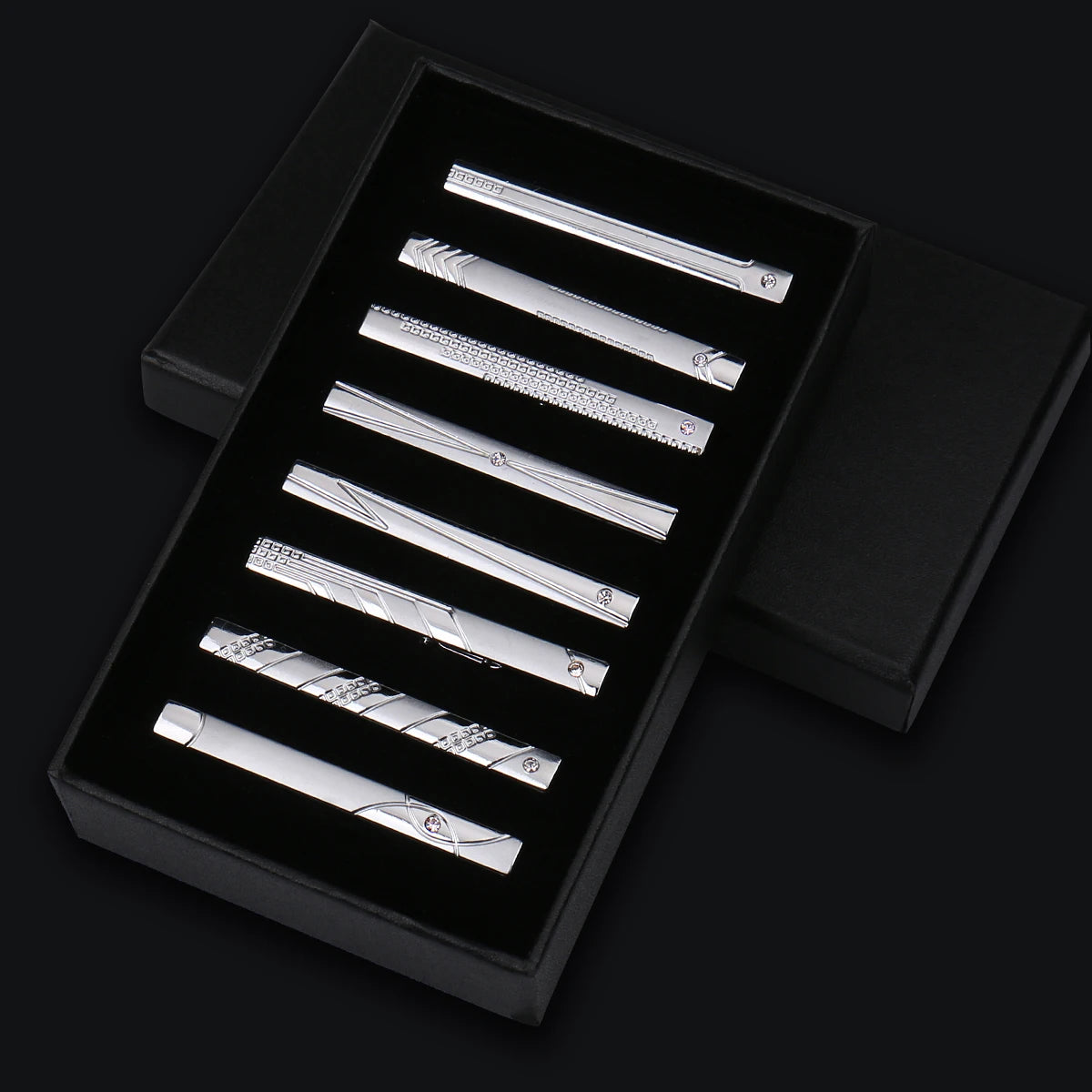 Talisman Tie Clip Set - Regal Etch