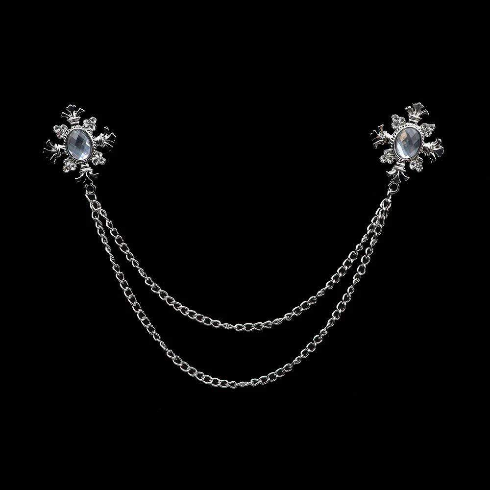 Talisman Brooch - Silver Mist Regal Fleur