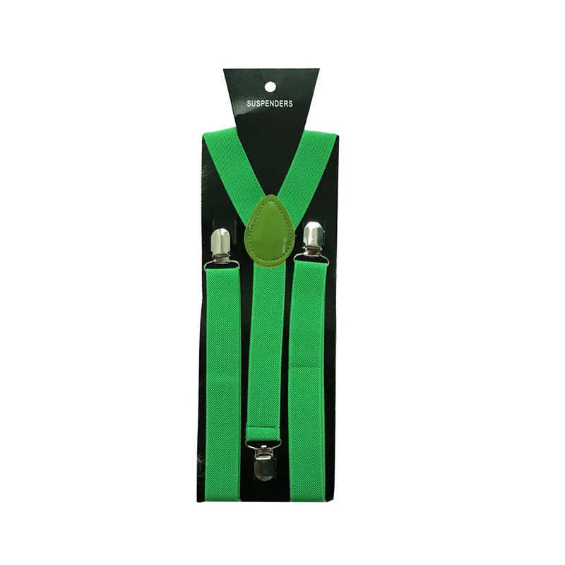 Kelly Green suspenders