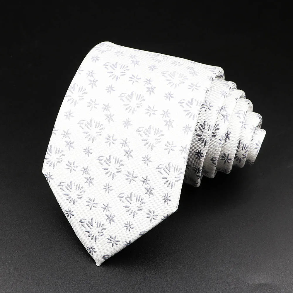 Audley - Snowcrest Floral Jacquard Tie