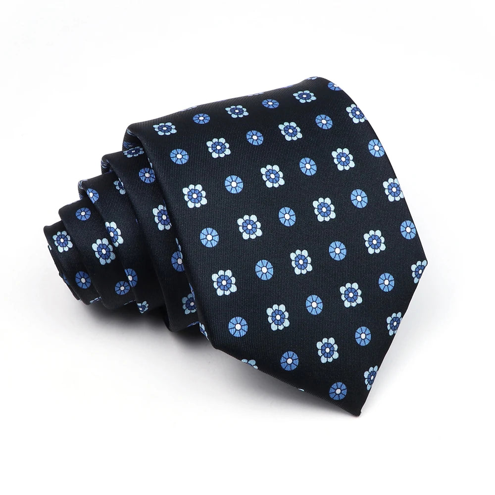 Bredon - Navy Square Floret Tie