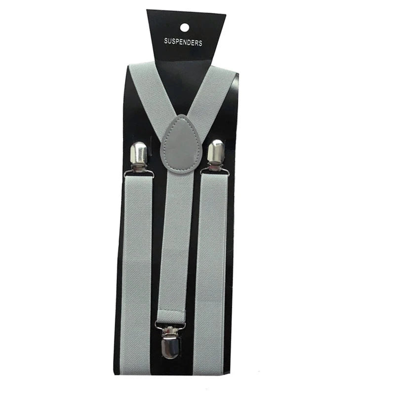 Light Gray suspenders