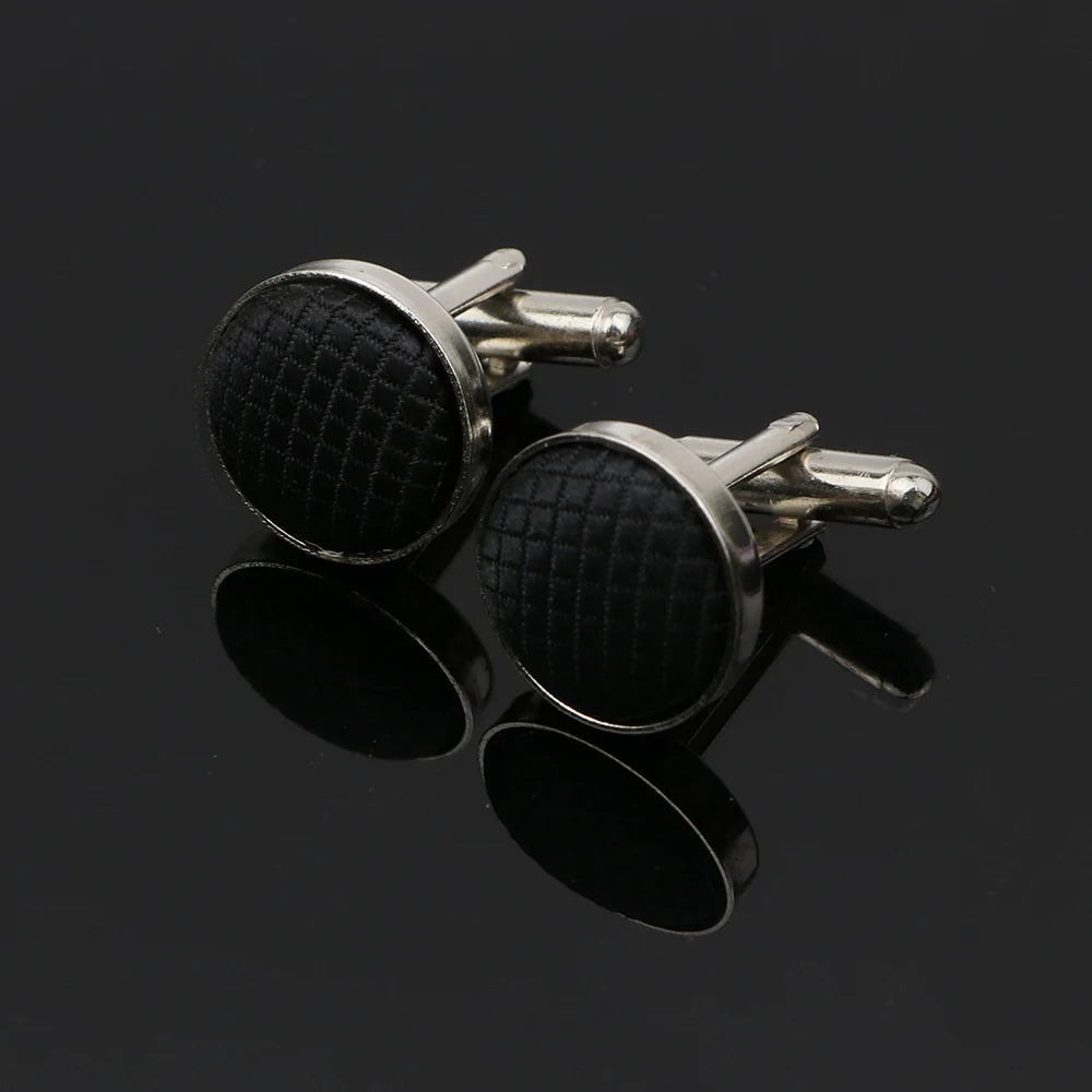 Talisman Cufflink - Black Plaid