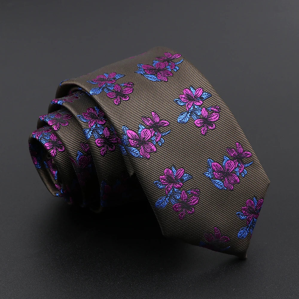 Pevensey - Midnight Pink Floral Tie