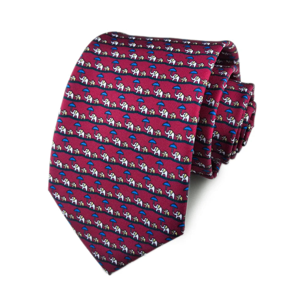 Eccleston - Burgundy Elephant Tie