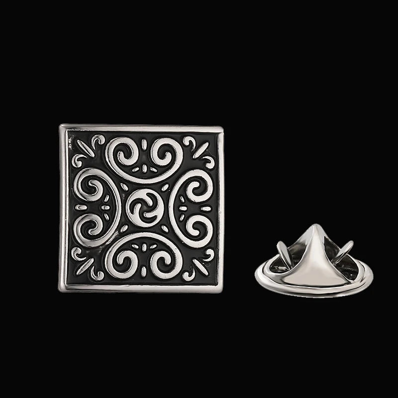 Silver Arabesque brooch