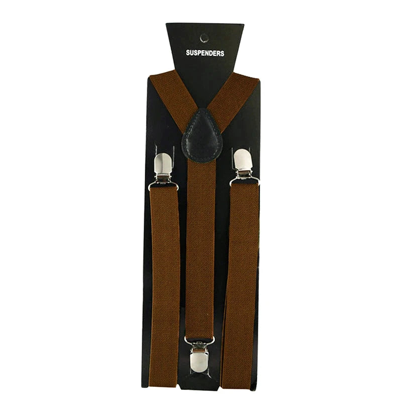 Brown suspenders