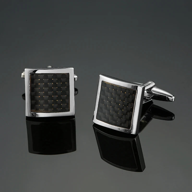 Talisman Cufflink – Shadow Carbon