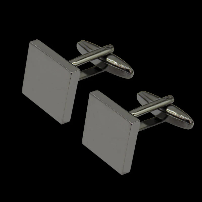 Gunmetal Square cufflinks