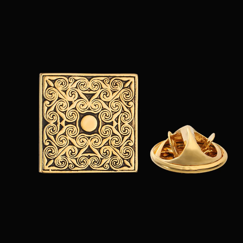 Golden Lattice brooch