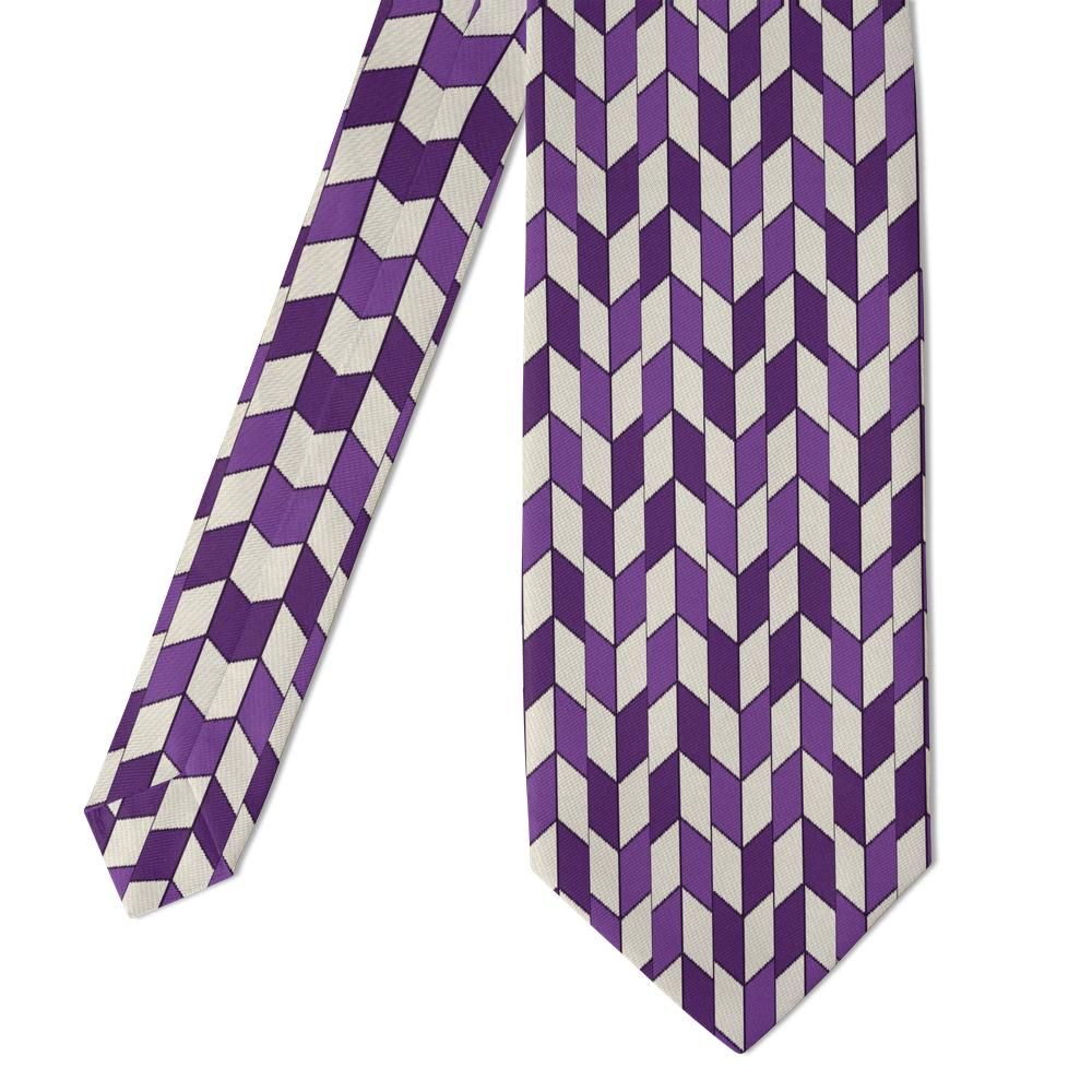 Marsvin - Plum & Ivory Arrow Feather Tie – Kimono Arrow