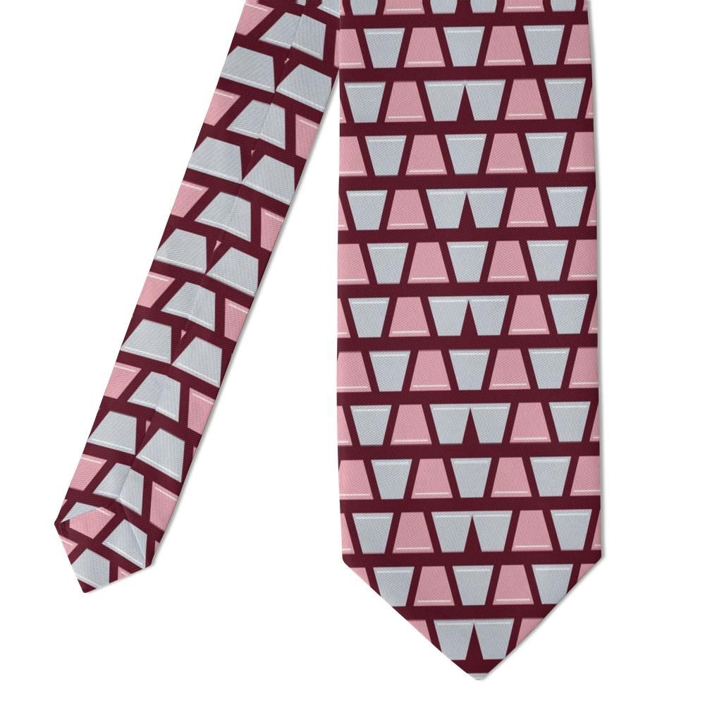 Teleki - Burgundy & Rose Keystone Tie – Evening Arch