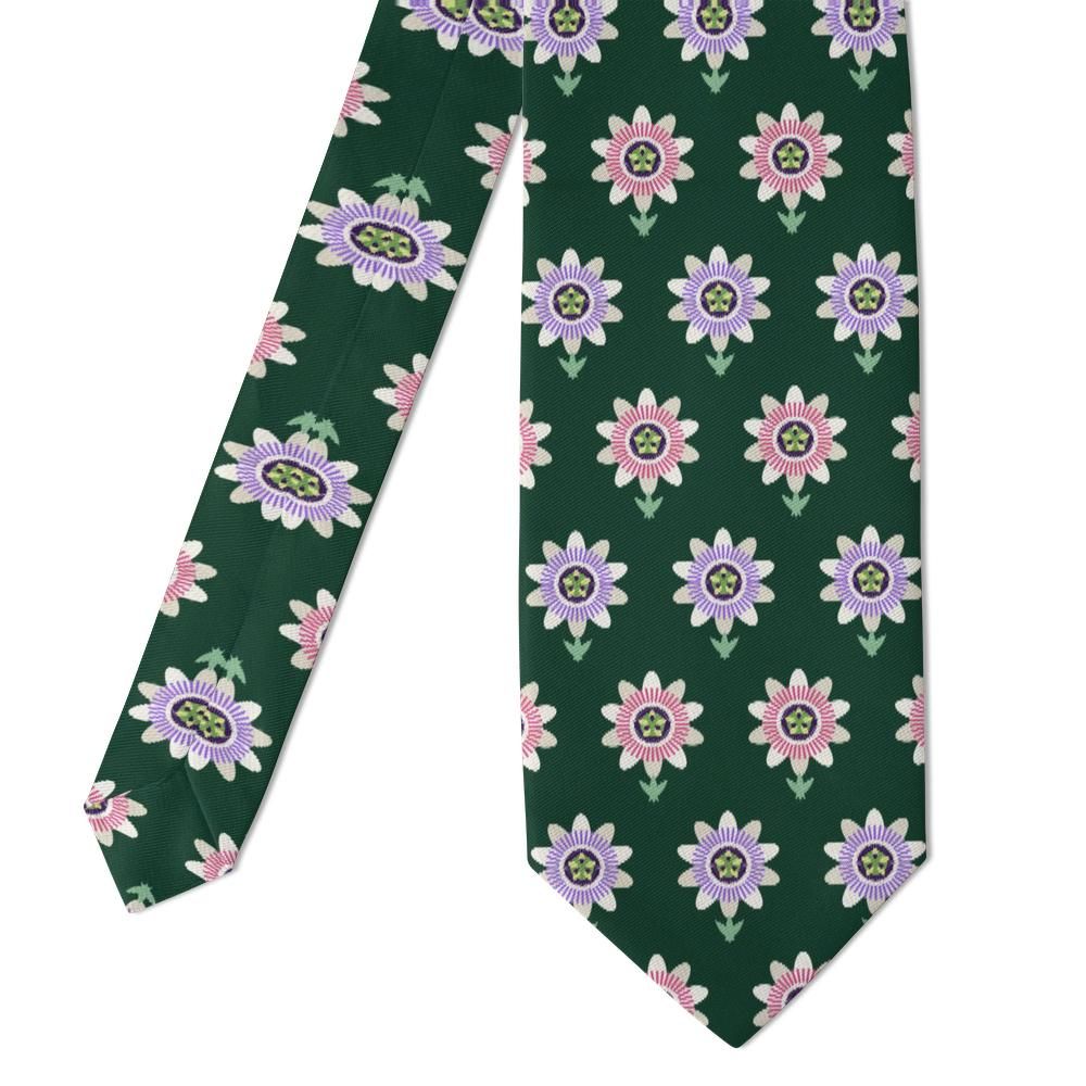 Breuner - Forest & Ivory Passionflower Tie – Glasshouse