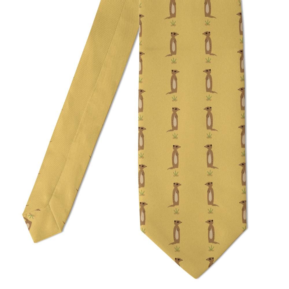 Wilczek - Sand & Tan Meerkat Tie – Kalahari Watch