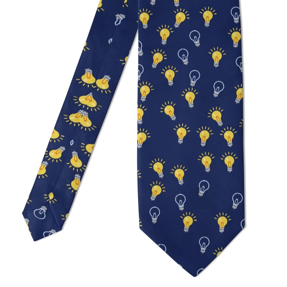 Scavenius - Navy Light Bulb Tie – Bright Idea