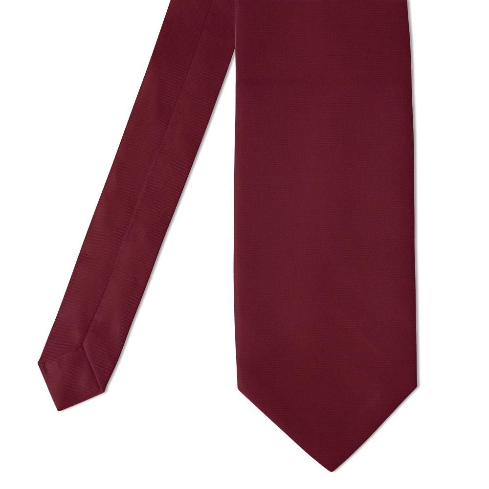Kurck - Burgundy Mogador Tie – The Rich Solid for Every Suit